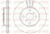 Bremsscheibe Vorderachse KAWE 6814 10