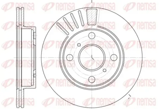 Bremsscheibe Vorderachse KAWE 6825 10 Bild Bremsscheibe Vorderachse KAWE 6825 10