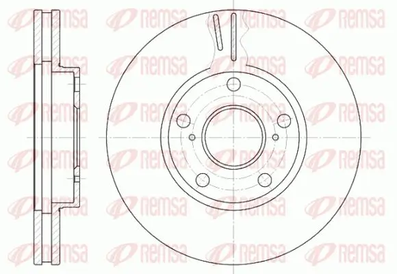 Bremsscheibe Vorderachse KAWE 6842 10