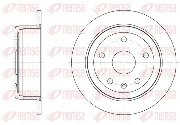 Bremsscheibe Hinterachse KAWE 6872 00