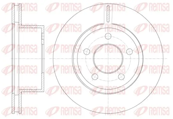 Bremsscheibe Vorderachse KAWE 6886 10