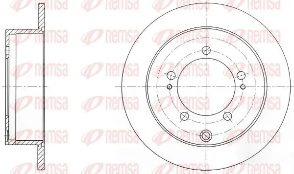 Bremsscheibe Hinterachse KAWE 6903 00