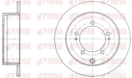 Bremsscheibe Hinterachse KAWE 6903 00 Bild Bremsscheibe Hinterachse KAWE 6903 00