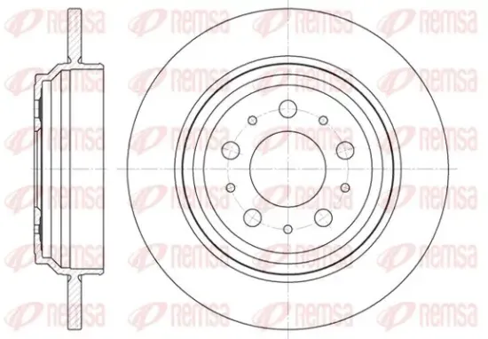 Bremsscheibe Hinterachse KAWE 6916 00 Bild Bremsscheibe Hinterachse KAWE 6916 00