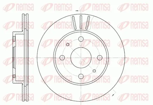 Bremsscheibe Vorderachse KAWE 6954 10