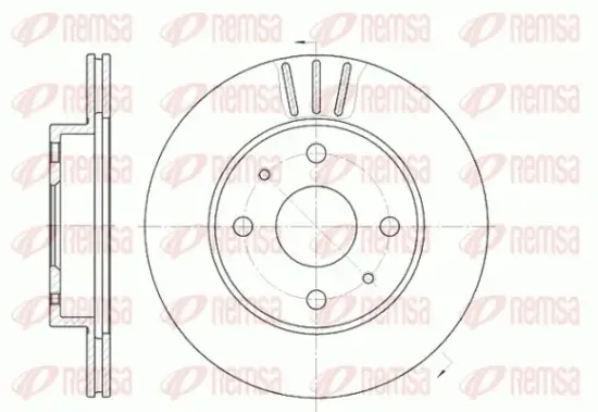 Bremsscheibe Vorderachse KAWE 6954 10 Bild Bremsscheibe Vorderachse KAWE 6954 10
