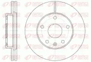 Bremsscheibe Vorderachse KAWE 6960 10