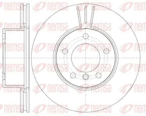 Bremsscheibe Vorderachse KAWE 6974 10