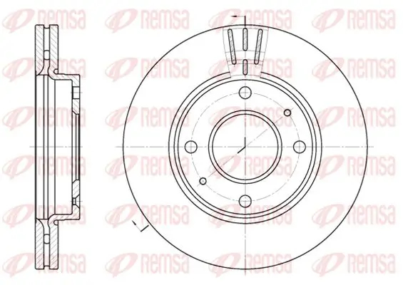 Bremsscheibe Vorderachse KAWE 6987 10