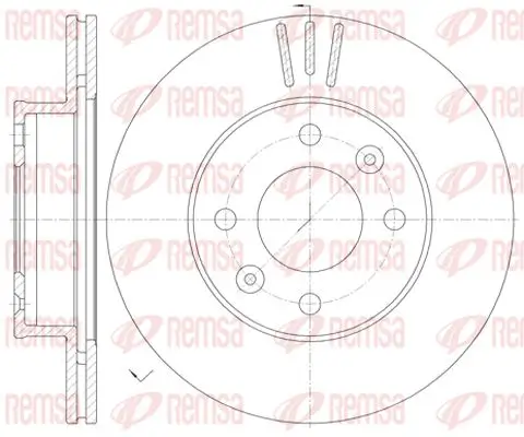 Bremsscheibe Vorderachse KAWE 6990 10