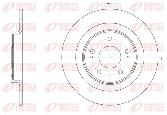 Bremsscheibe Hinterachse KAWE 61528 00