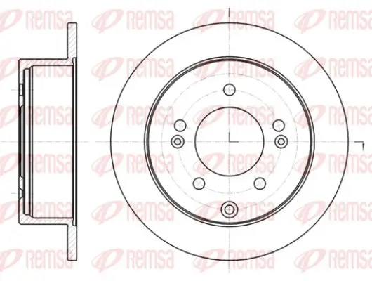 Bremsscheibe Hinterachse KAWE 61401 00