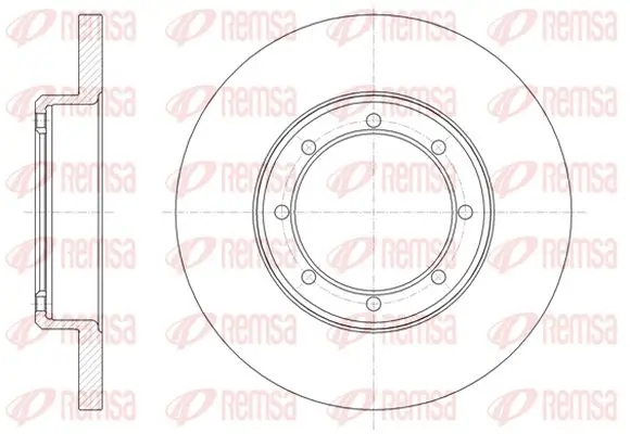 Bremsscheibe Hinterachse KAWE 61476 00