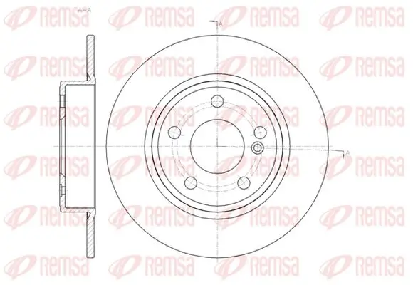 Bremsscheibe Hinterachse KAWE 61465 00