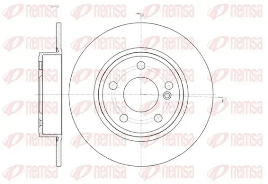 Bremsscheibe Hinterachse KAWE 61465 00 Bild Bremsscheibe Hinterachse KAWE 61465 00