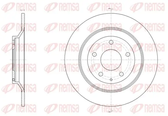 Bremsscheibe Hinterachse KAWE 61518 00
