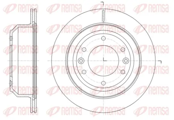Bremsscheibe Hinterachse KAWE 61397 10