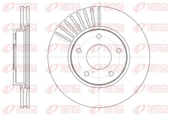 Bremsscheibe Vorderachse KAWE 61466 10