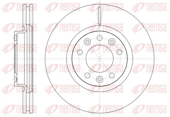 Bremsscheibe Vorderachse KAWE 61471 10