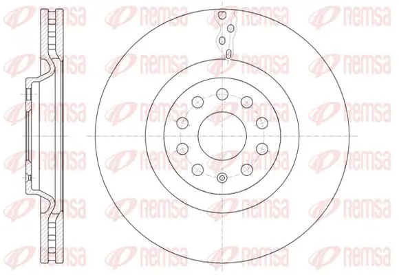 Bremsscheibe Vorderachse KAWE 61485 10
