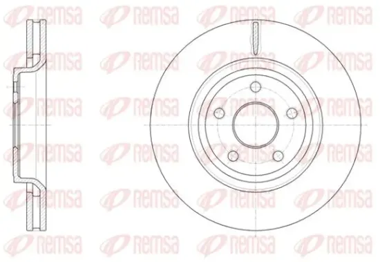 Bremsscheibe Vorderachse KAWE 61512 10 Bild Bremsscheibe Vorderachse KAWE 61512 10