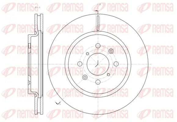 Bremsscheibe Vorderachse KAWE 61482 10