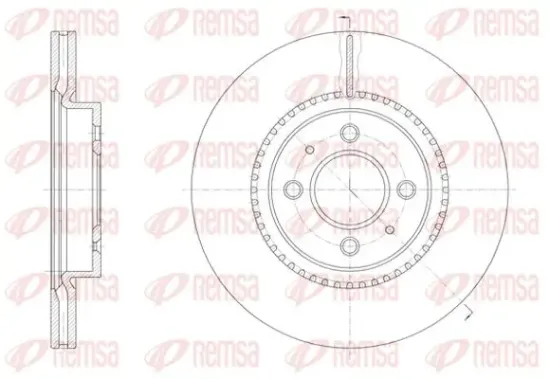 Bremsscheibe Vorderachse KAWE 61463 10 Bild Bremsscheibe Vorderachse KAWE 61463 10