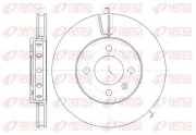 Bremsscheibe Vorderachse KAWE 61484 10