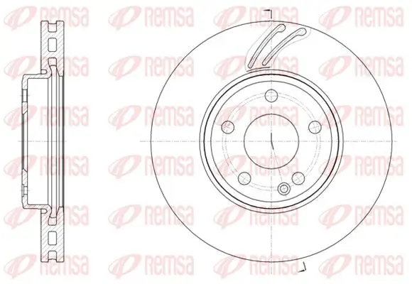 Bremsscheibe Vorderachse KAWE 61527 10