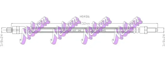 Bremsschlauch Hinterachse links rechts KAWE H0486 Bild Bremsschlauch Hinterachse links rechts KAWE H0486