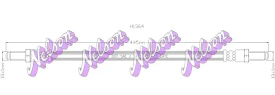Bremsschlauch Vorderachse links rechts KAWE H1364 Bild Bremsschlauch Vorderachse links rechts KAWE H1364