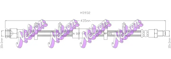 Bremsschlauch Vorderachse links rechts KAWE H3932