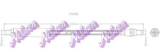 Bremsschlauch Hinterachse links rechts KAWE H4286 Bild Bremsschlauch Hinterachse links rechts KAWE H4286