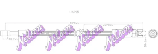 Bremsschlauch Vorderachse links rechts KAWE H4295 Bild Bremsschlauch Vorderachse links rechts KAWE H4295