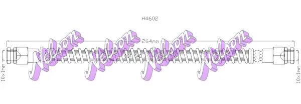 Bremsschlauch KAWE H4602