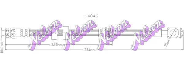 Bremsschlauch KAWE H4846