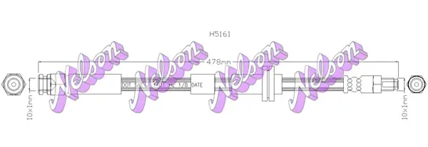 Bremsschlauch Vorderachse links rechts KAWE H5161