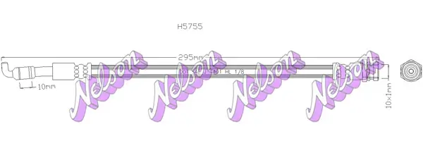 Bremsschlauch Hinterachse links rechts KAWE H5755