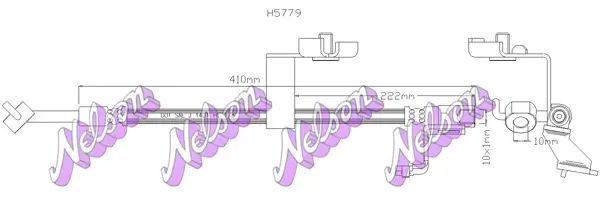Bremsschlauch Vorderachse rechts KAWE H5779