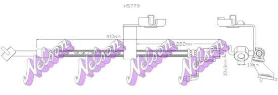 Bremsschlauch Vorderachse rechts KAWE H5779 Bild Bremsschlauch Vorderachse rechts KAWE H5779