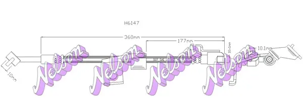 Bremsschlauch KAWE H6147