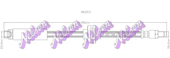 Bremsschlauch KAWE H6263 Bild Bremsschlauch KAWE H6263