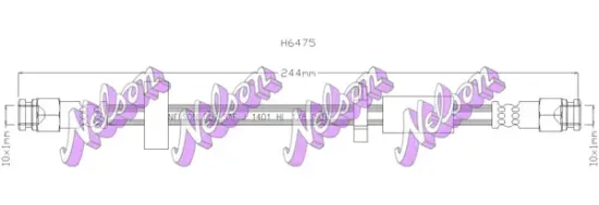 Bremsschlauch KAWE H6475 Bild Bremsschlauch KAWE H6475