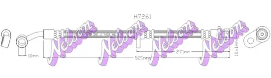 Bremsschlauch Vorderachse rechts KAWE H7261 Bild Bremsschlauch Vorderachse rechts KAWE H7261