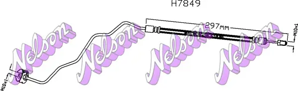 Bremsschlauch Hinterachse außen links KAWE H7849