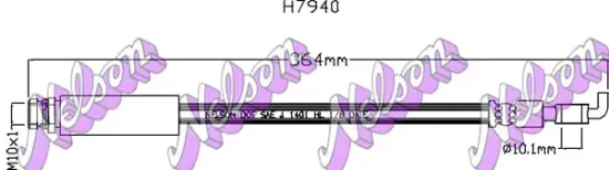 Bremsschlauch Hinterachse links rechts KAWE H7940 Bild Bremsschlauch Hinterachse links rechts KAWE H7940