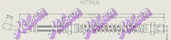Bremsschlauch Vorderachse links rechts KAWE H7966 Bild Bremsschlauch Vorderachse links rechts KAWE H7966