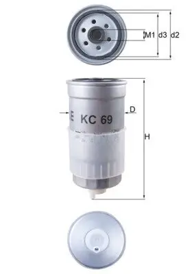 Kraftstofffilter MAHLE KC 69