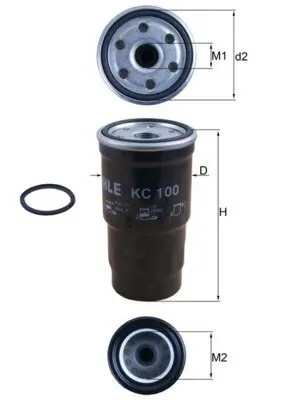 Kraftstofffilter MAHLE KC 100D