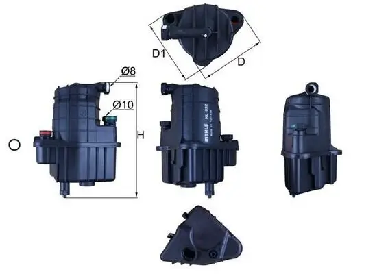Kraftstofffilter MAHLE KL 832D